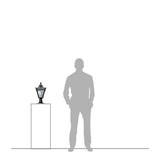 Victorian traditional cast iron pier light for flat pier caps 0.4m (H052)