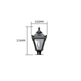 Victorian traditional cast iron pier light for narrow pier caps 0.38m (H054)