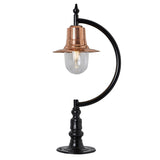 Vintage tear drop pier light in copper and cast iron 0.98m (H551C)