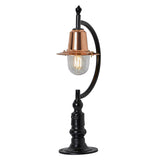 Vintage tear drop pier light in copper and cast iron 0.64m (H552C)