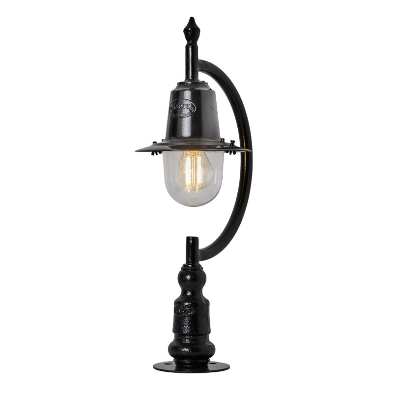 Vintage tear drop pier light in cast iron and steel 0.58m (H554)