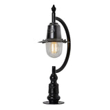 Vintage tear drop pier light in cast iron and steel 0.58m (H554)