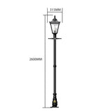 Victorian traditional cast iron lamp post 2.6m (H006)