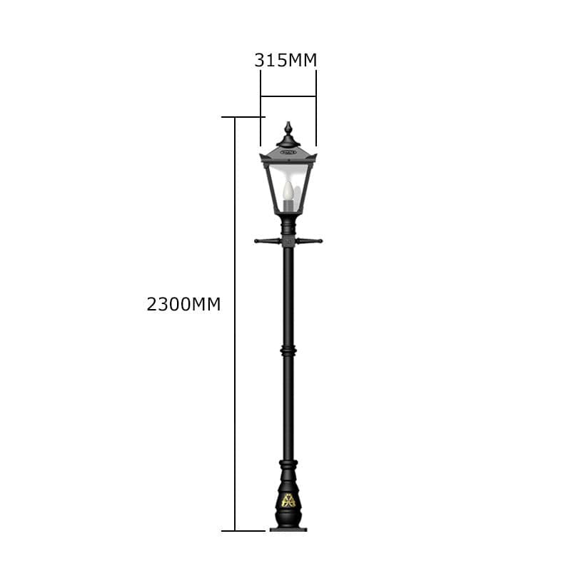 Victorian traditional cast iron lamp post 2.3m (H007)