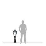 Victorian traditional cast iron pedestal light 1.16m (H808)