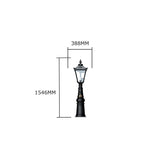 Victorian traditional cast iron pedestal light 1.54m (H813)