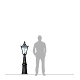 Victorian traditional cast iron pedestal light 1.54m (H813)