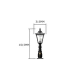 Victorian traditional cast iron pedestal light 1.1m (H008)