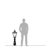 Victorian traditional cast iron pedestal light 1.1m (H008)