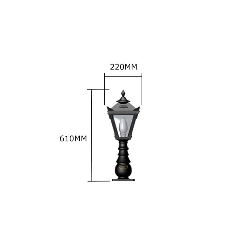 Victorian traditional cast iron pedestal light 0.6m (H009)