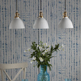 Hadano 3 Light Bar Pendant Natural Brass & Ceramic Domed Shade