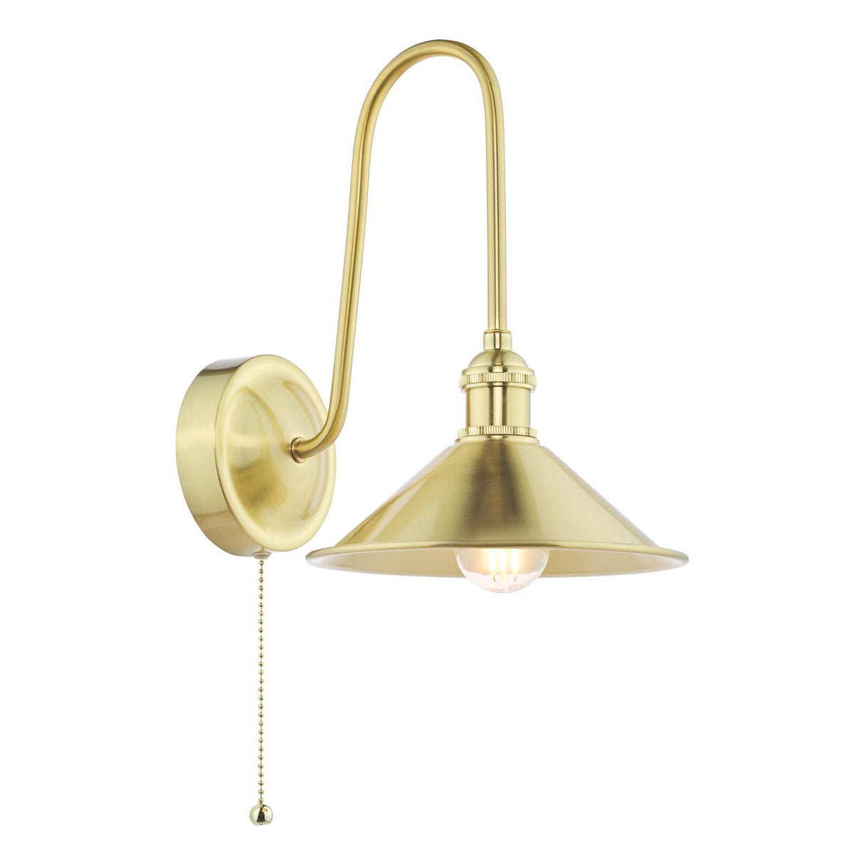 Hadano Wall Light Natural Brass and Aged Brass