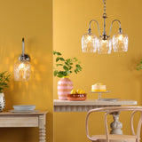 Hadano Wall Light Antique Chrome and Glass