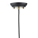 Hannover 1 Light Pendant Black Antique Brass