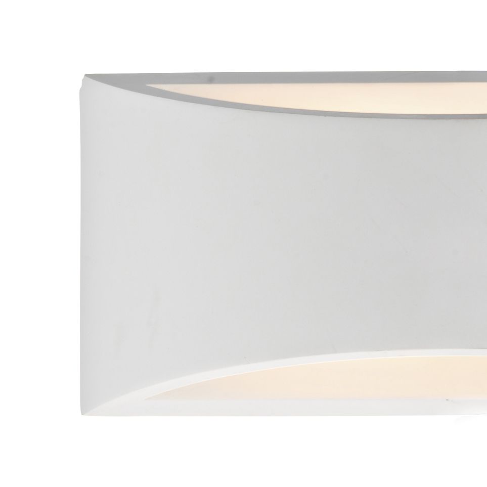 Hove 2 Light Wall Washer Plaster