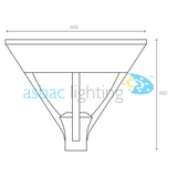 Hampstead Solar 20W LED 5000K, Solar Street Light, Black/Frosted