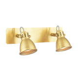 Idaho 2 Light Wall Spotlight Natural Brass