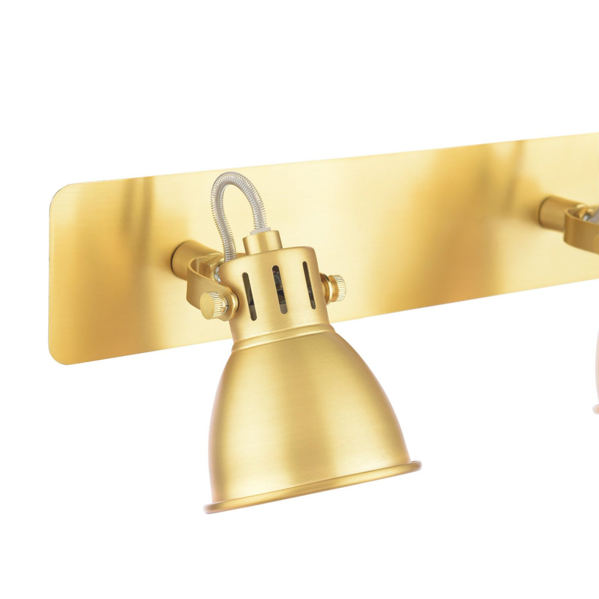 Idaho 2 Light Wall Spotlight Natural Brass