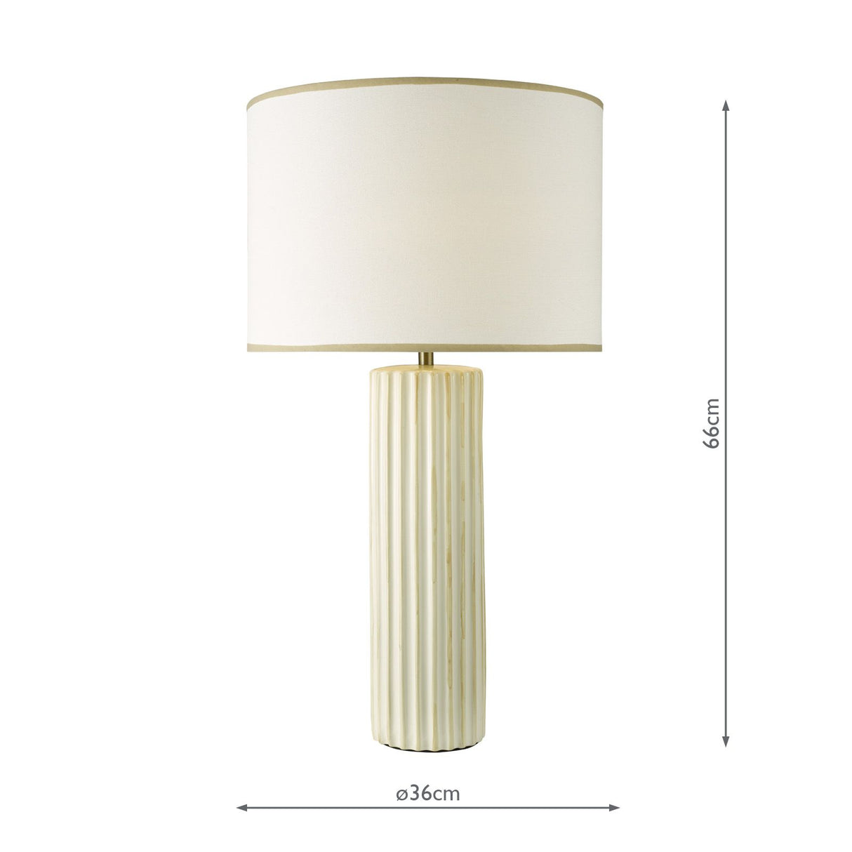 Idella Table Lamp Taupe With Shade