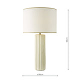 Idella Table Lamp Taupe With Shade
