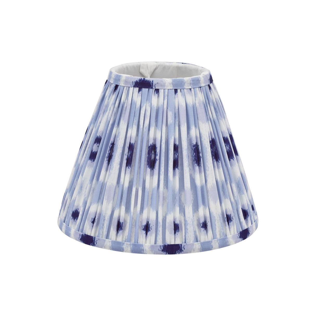Ikat Blue Cotton Empire Shade 25cm 25cm