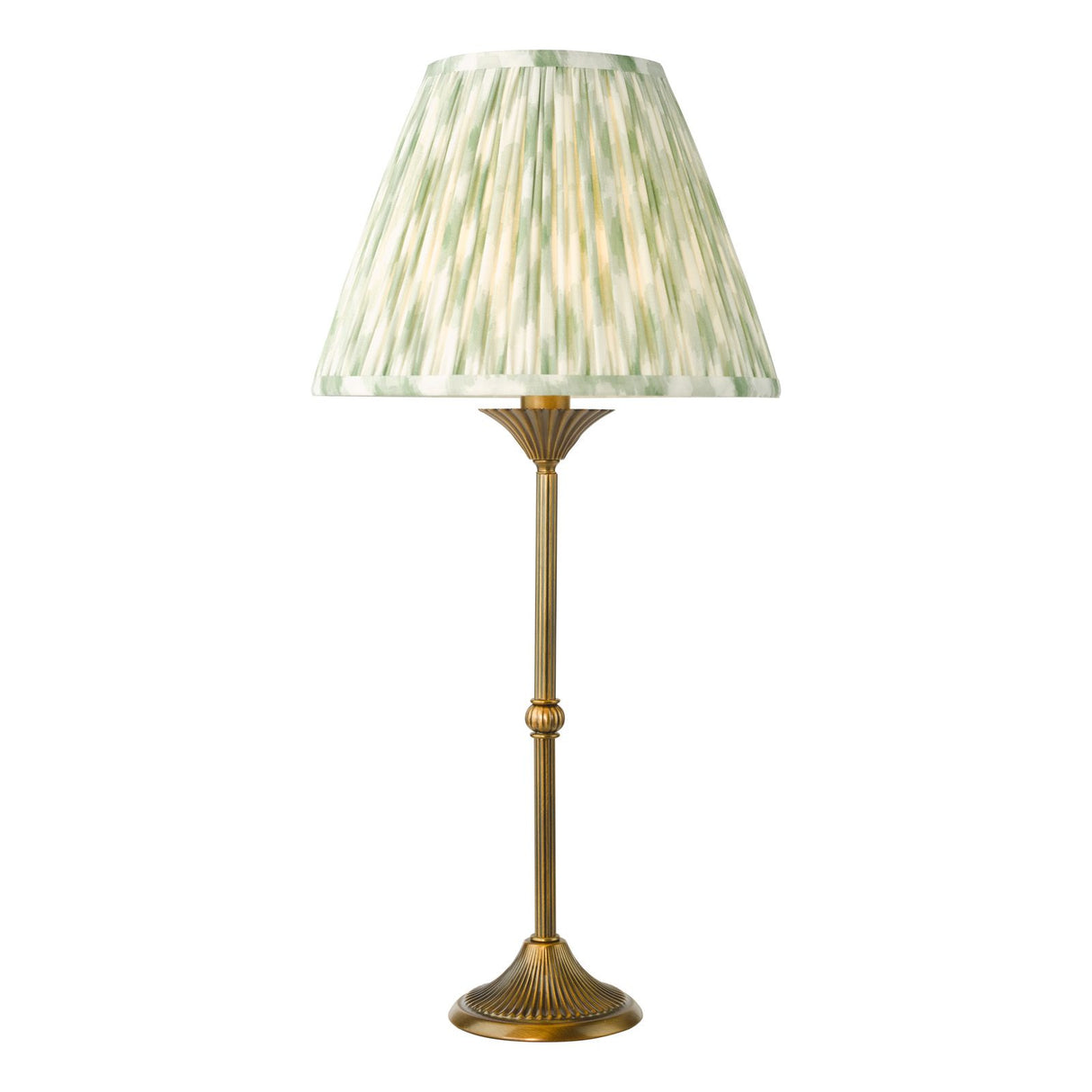 Ikat Green Cotton Empire Shade 25cm 25cm