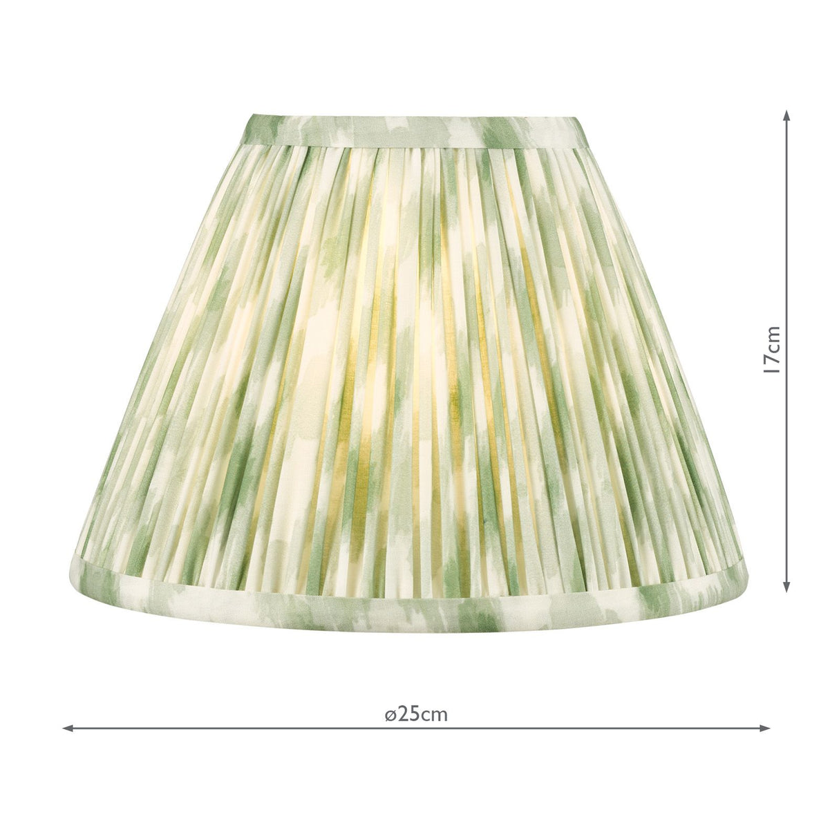 Ikat Green Cotton Empire Shade 25cm 25cm