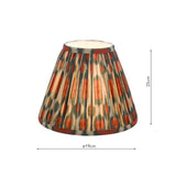 Ikat Red Cotton Empire Shade 25cm 25cm