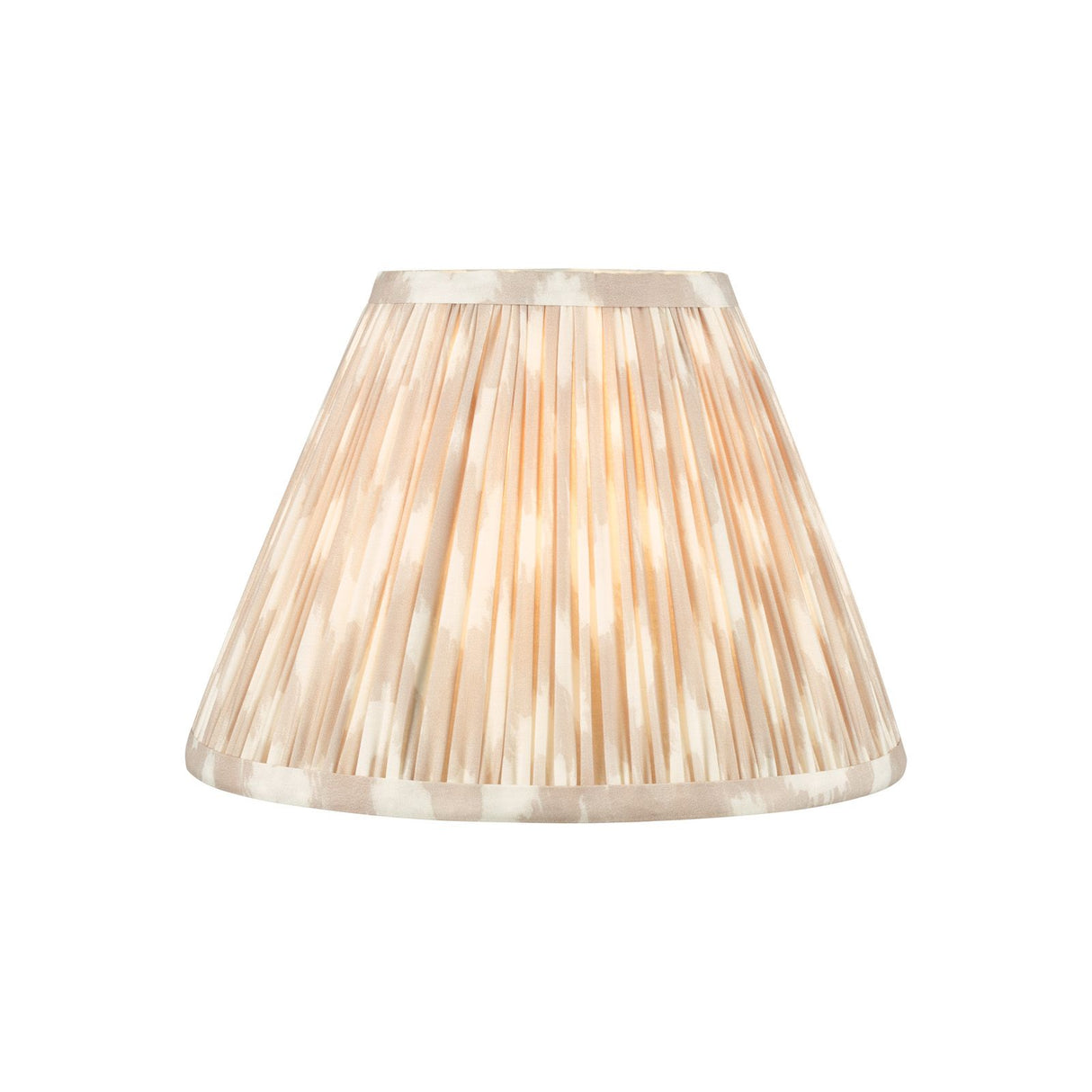Ikat Taupe Cotton Empire Shade 25cm 25cm