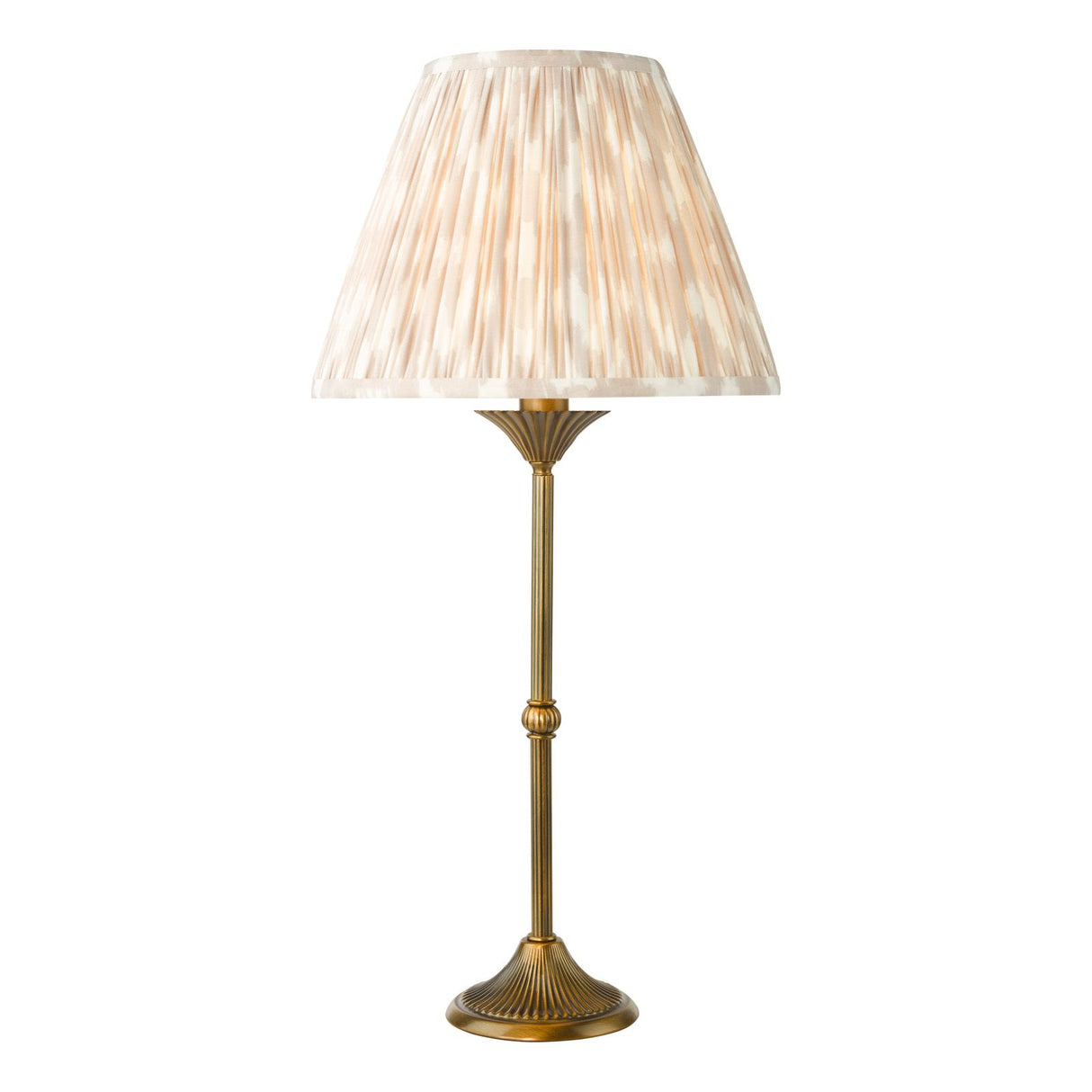 Ikat Taupe Cotton Empire Shade 25cm 25cm