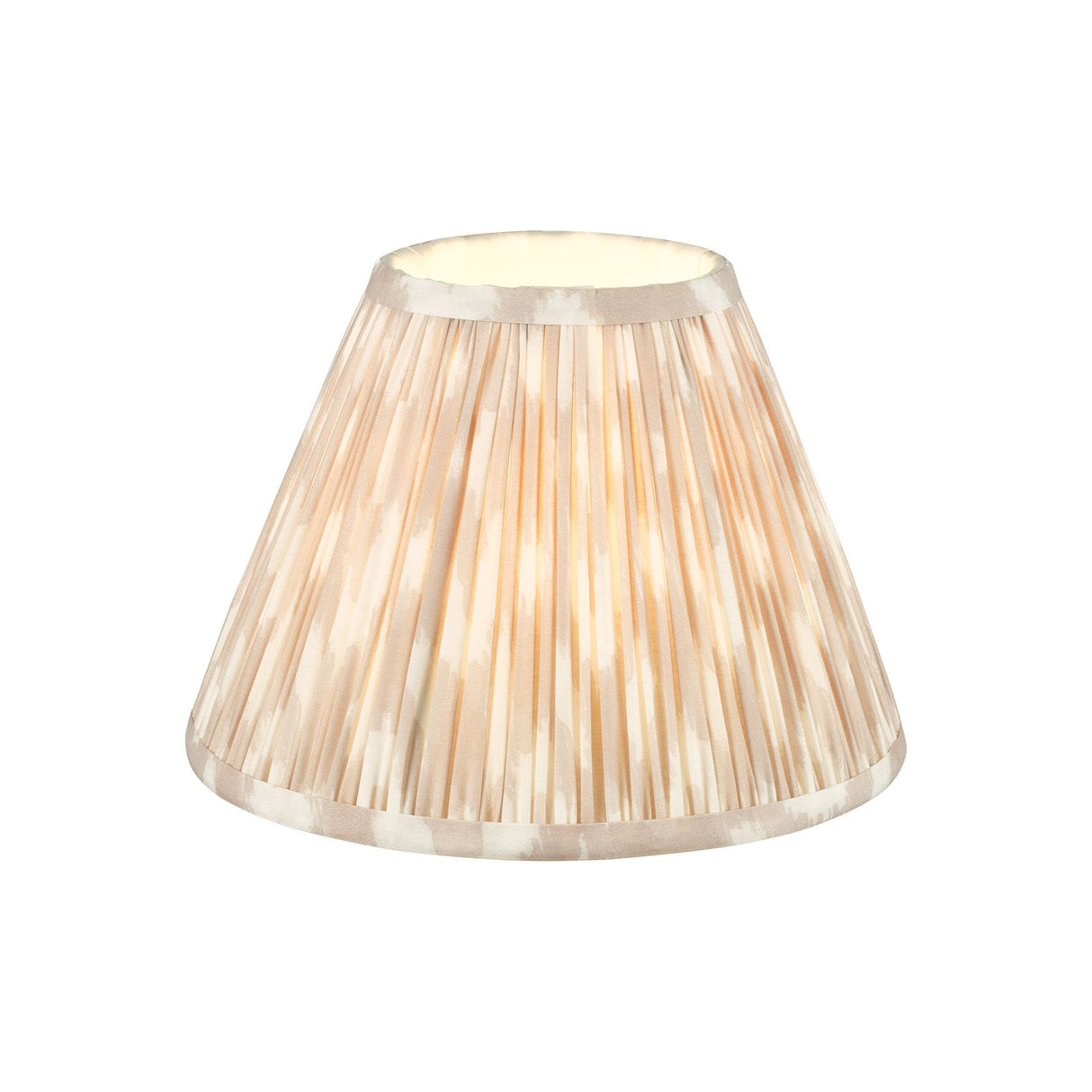 Ikat Taupe Cotton Empire Shade 25cm 25cm