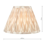 Ikat Taupe Cotton Empire Shade 25cm 25cm