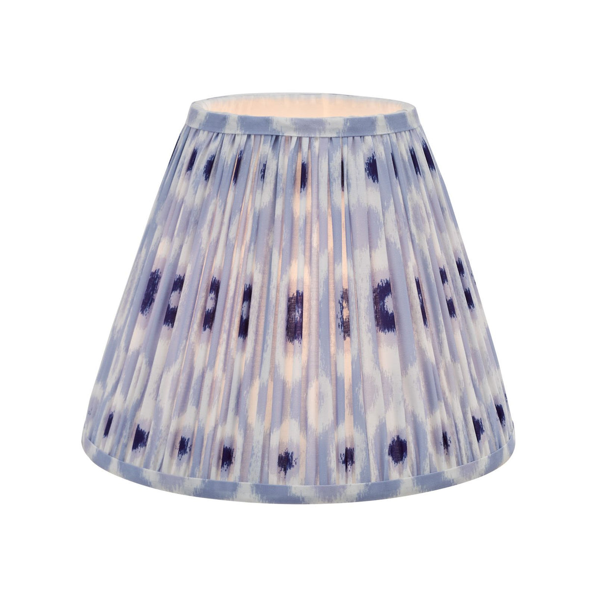 Ikat Blue Cotton Empire Shade 30cm 30cm