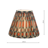 Ikat Red Cotton Empire Shade 30cm 30cm