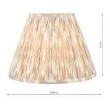 Ikat Taupe Cotton Empire Shade 30cm 30cm