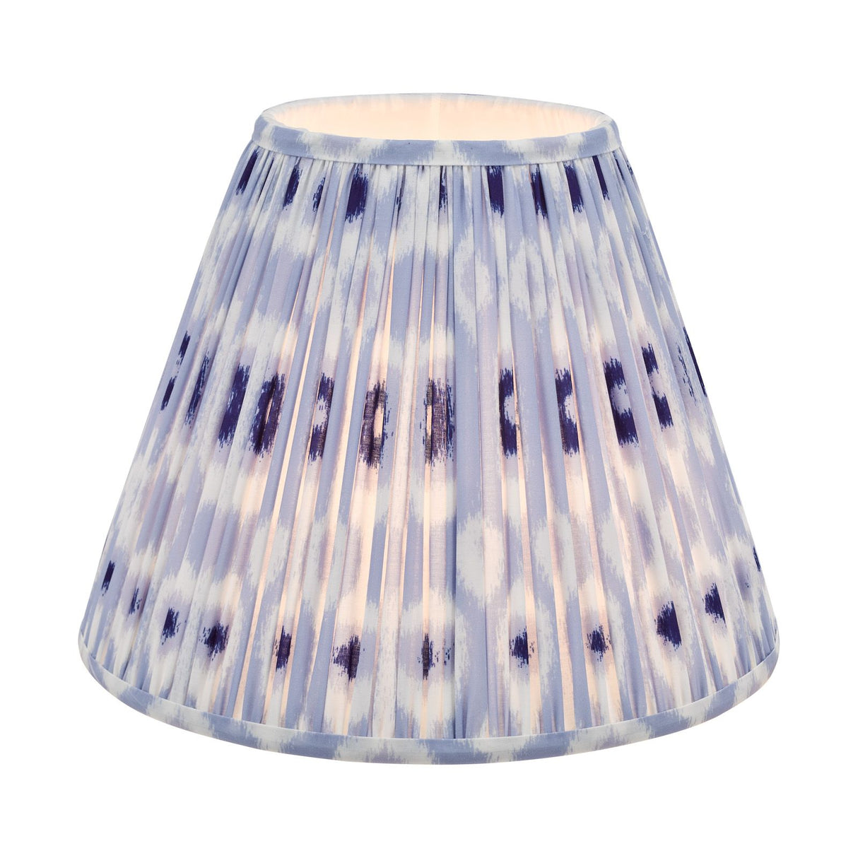 Ikat Blue Cotton Empire Shade 35cm 35cm