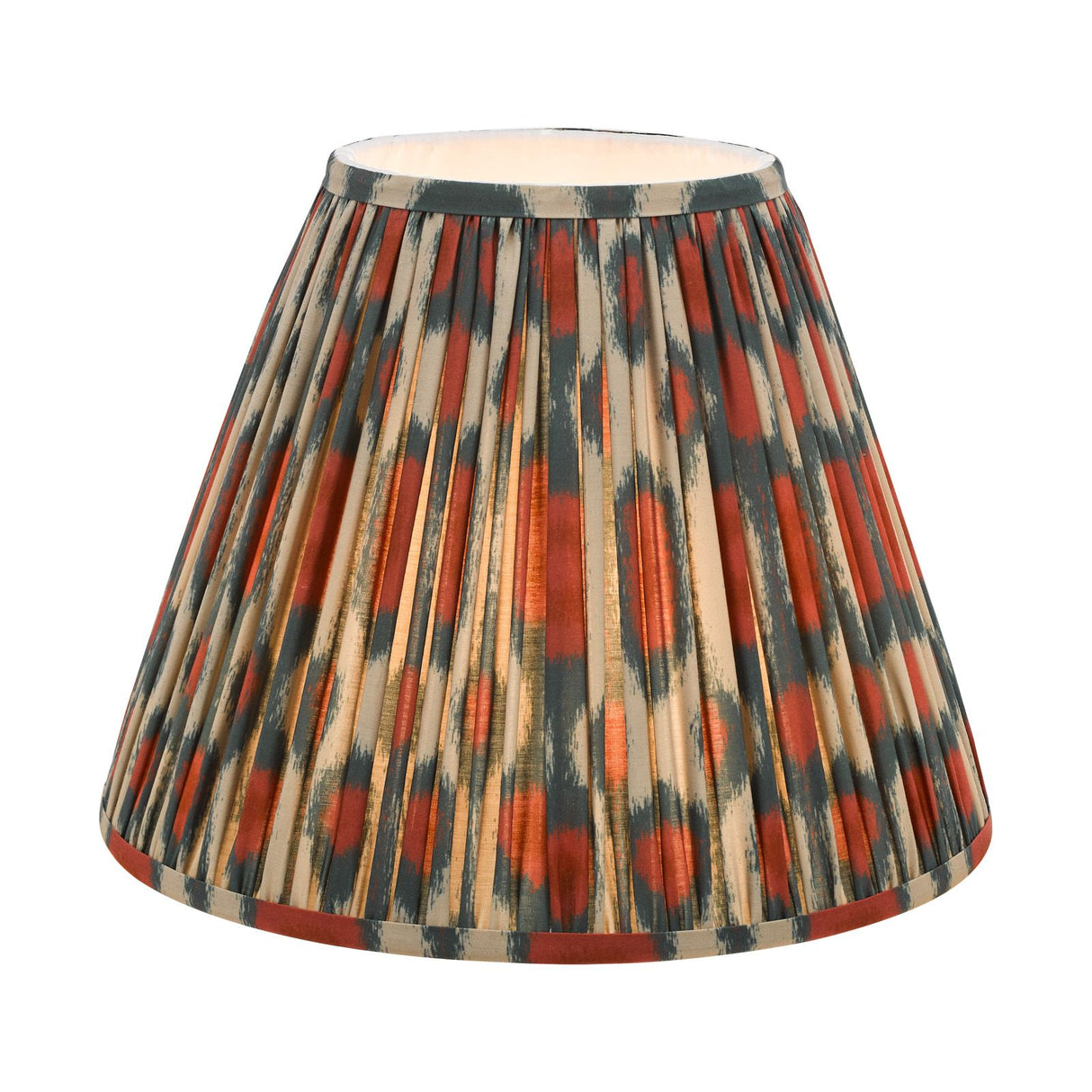 Ikat Red Cotton Empire Shade 35cm 35cm
