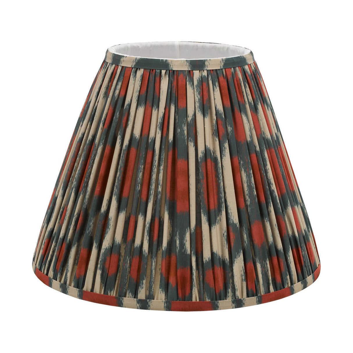 Ikat Red Cotton Empire Shade 35cm 35cm