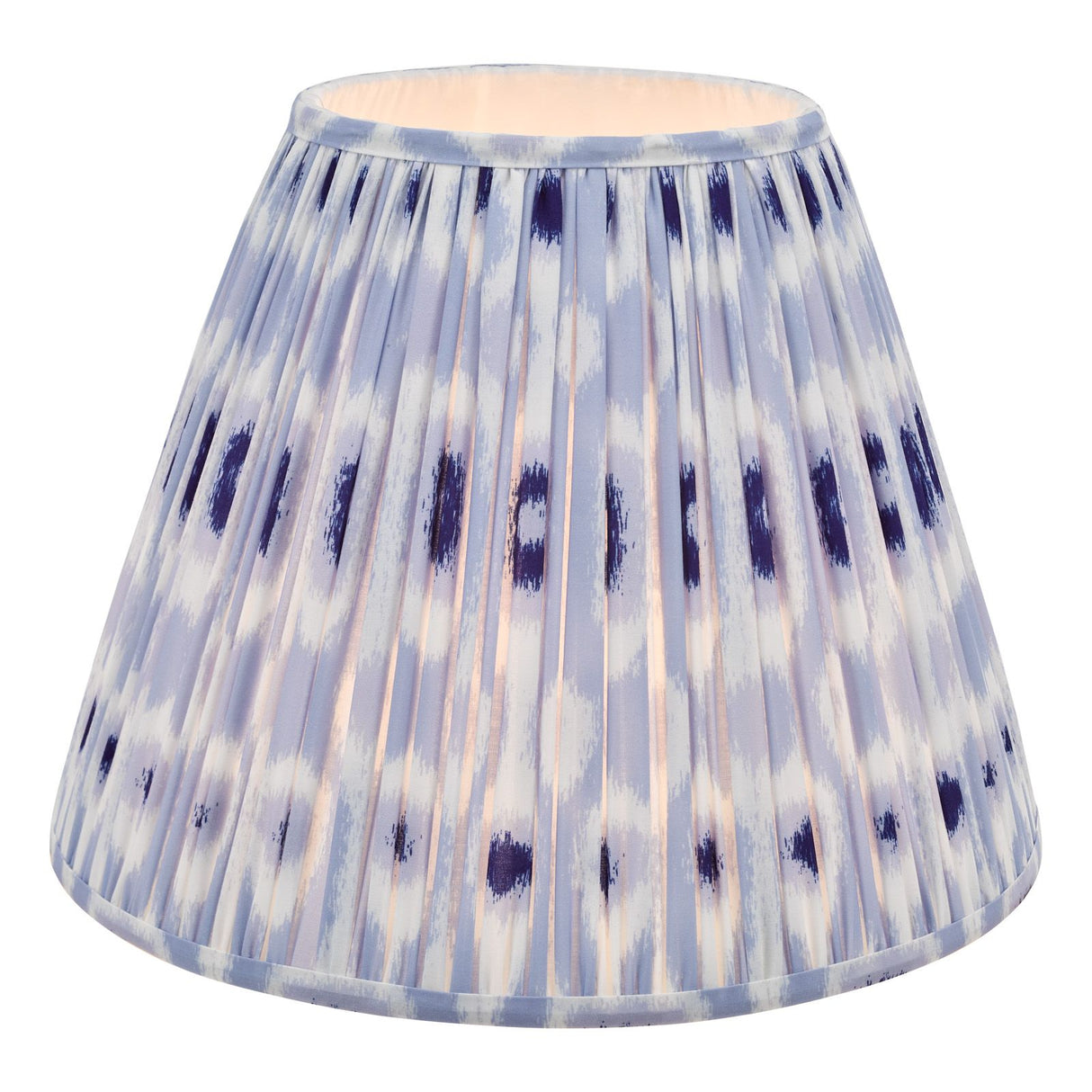 Ikat Blue Cotton Empire Shade 40cm 40cm