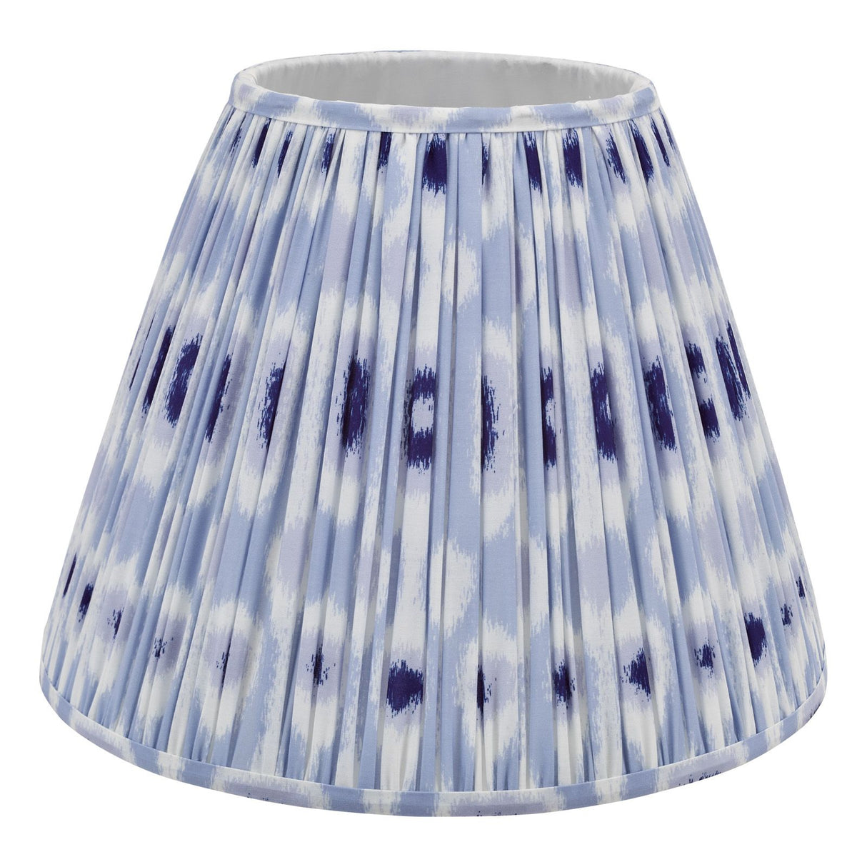 Ikat Blue Cotton Empire Shade 40cm 40cm
