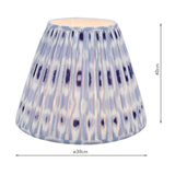 Ikat Blue Cotton Empire Shade 40cm 40cm