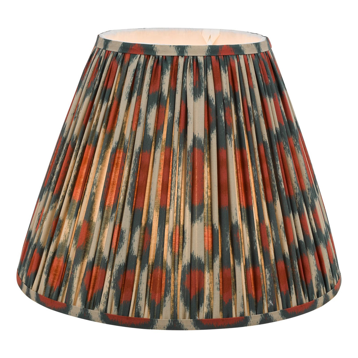 Ikat Red Cotton Empire Shade 40cm 40cm