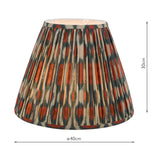 Ikat Red Cotton Empire Shade 40cm 40cm