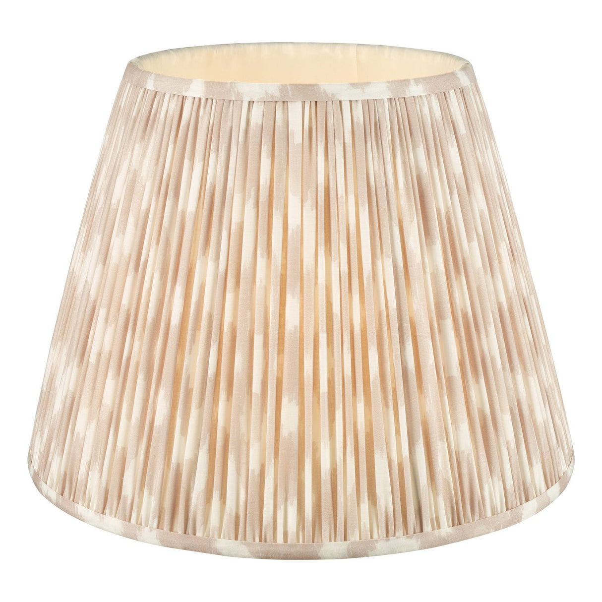 Ikat Taupe Cotton Empire Shade 40cm 40cm