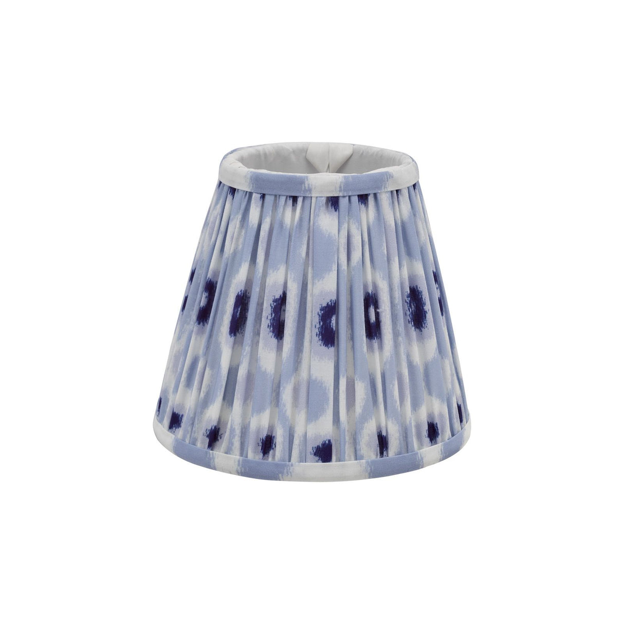 Ikat Blue Cotton Empire Shade 15cm 15cm
