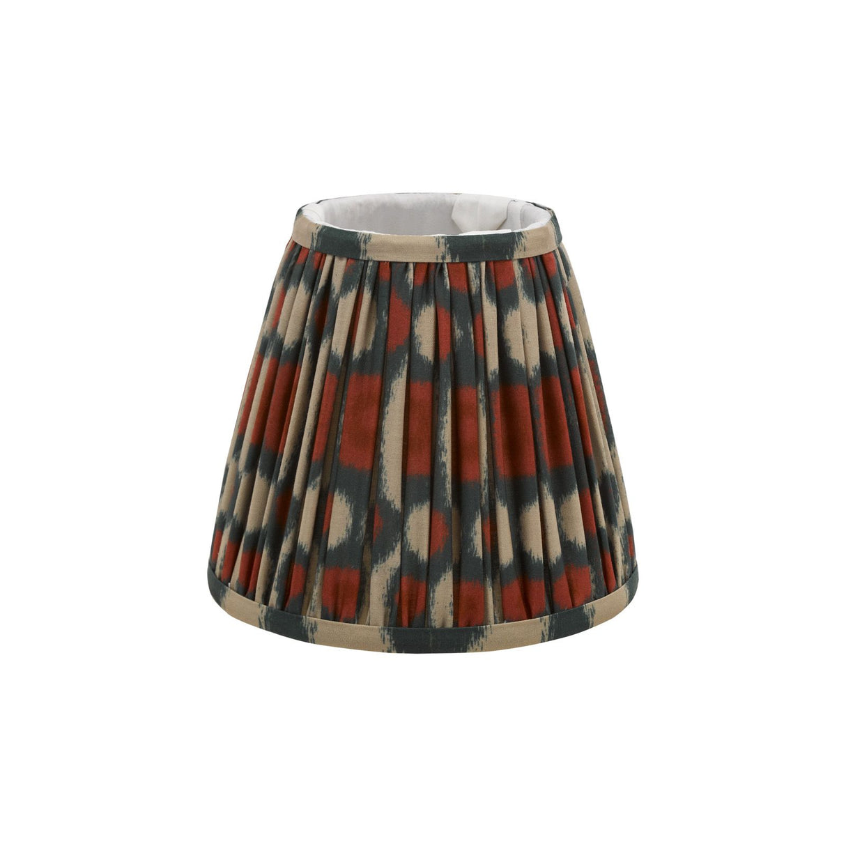 Ikat Red Cotton Empire Shade 15cm 15cm