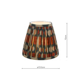 Ikat Red Cotton Empire Shade 15cm 15cm