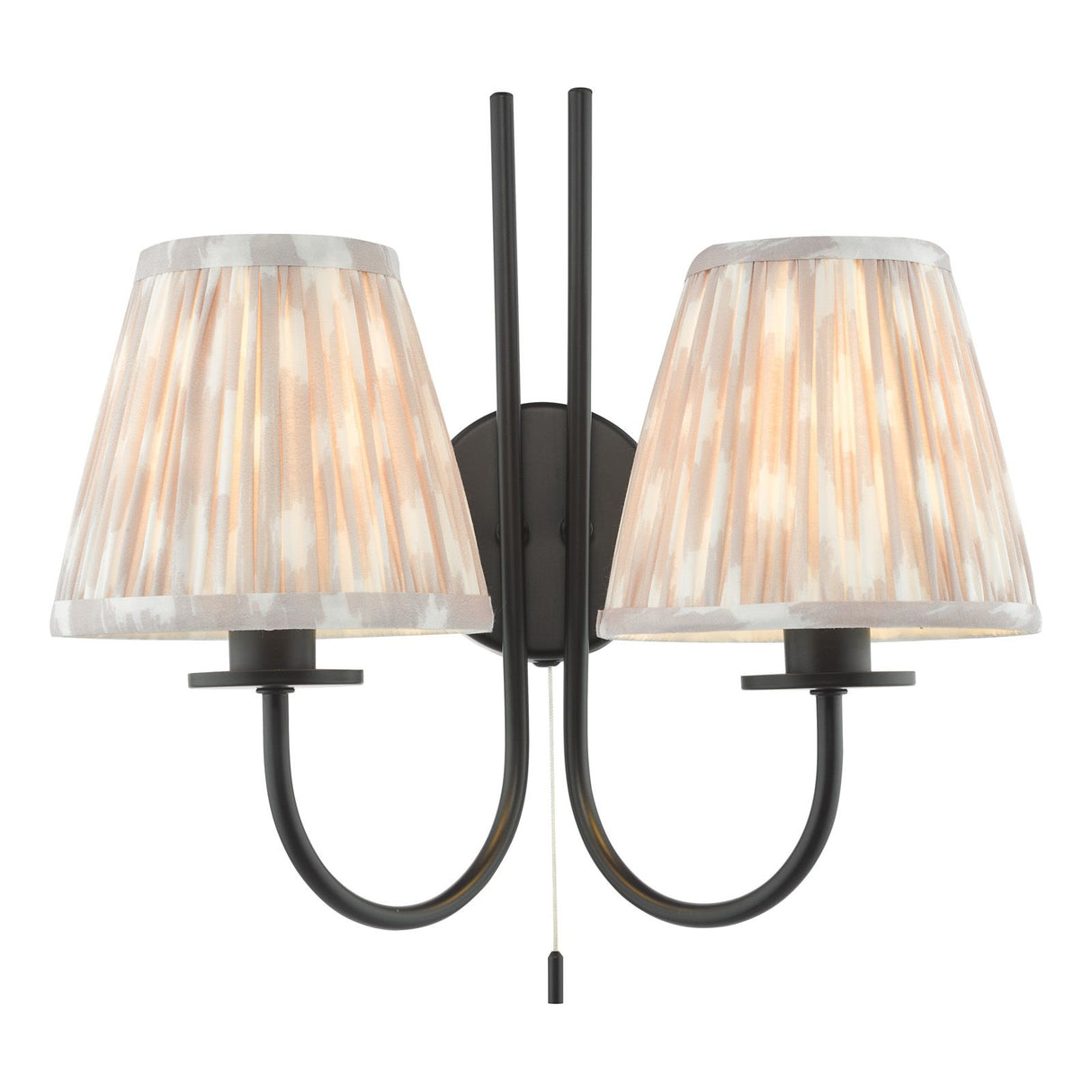 Ikat Taupe Cotton Empire Shade 15cm 15cm