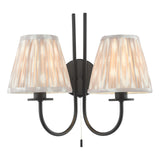 Ikat Taupe Cotton Empire Shade 15cm 15cm