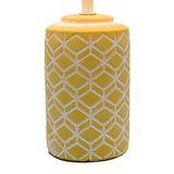 Ilona Ceramic Table Lamp Yellow With Shade